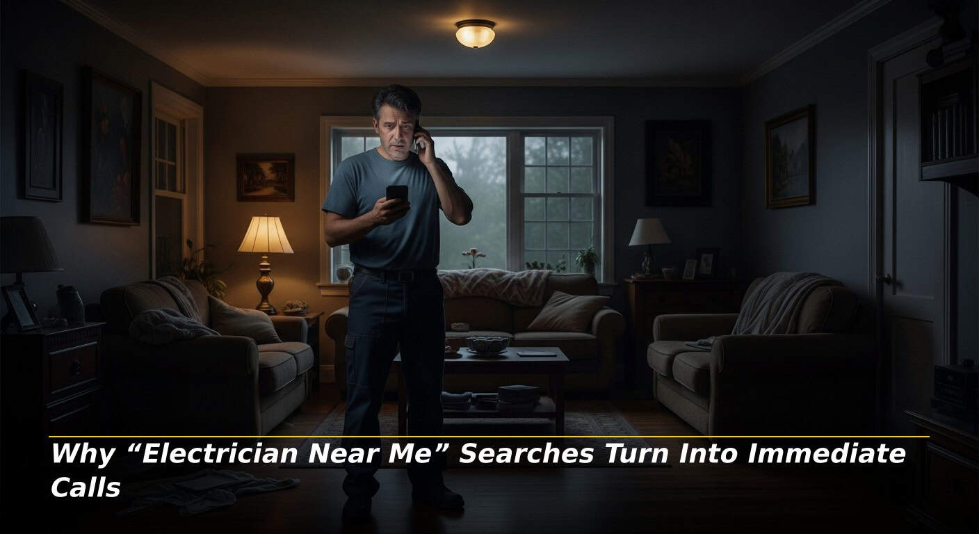 Why “Electrician Near Me” Searches Turn Into Immediate Calls